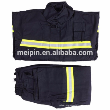 Atacado Hot venda de alta luz reflexiva de fogo retardante Coverall para bombeiro